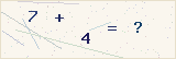 CAPTCHA — solve the equation shown