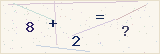 CAPTCHA — solve the equation shown