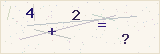 CAPTCHA — solve the equation shown