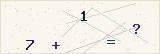 CAPTCHA — solve the equation shown