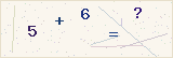 CAPTCHA — solve the equation shown