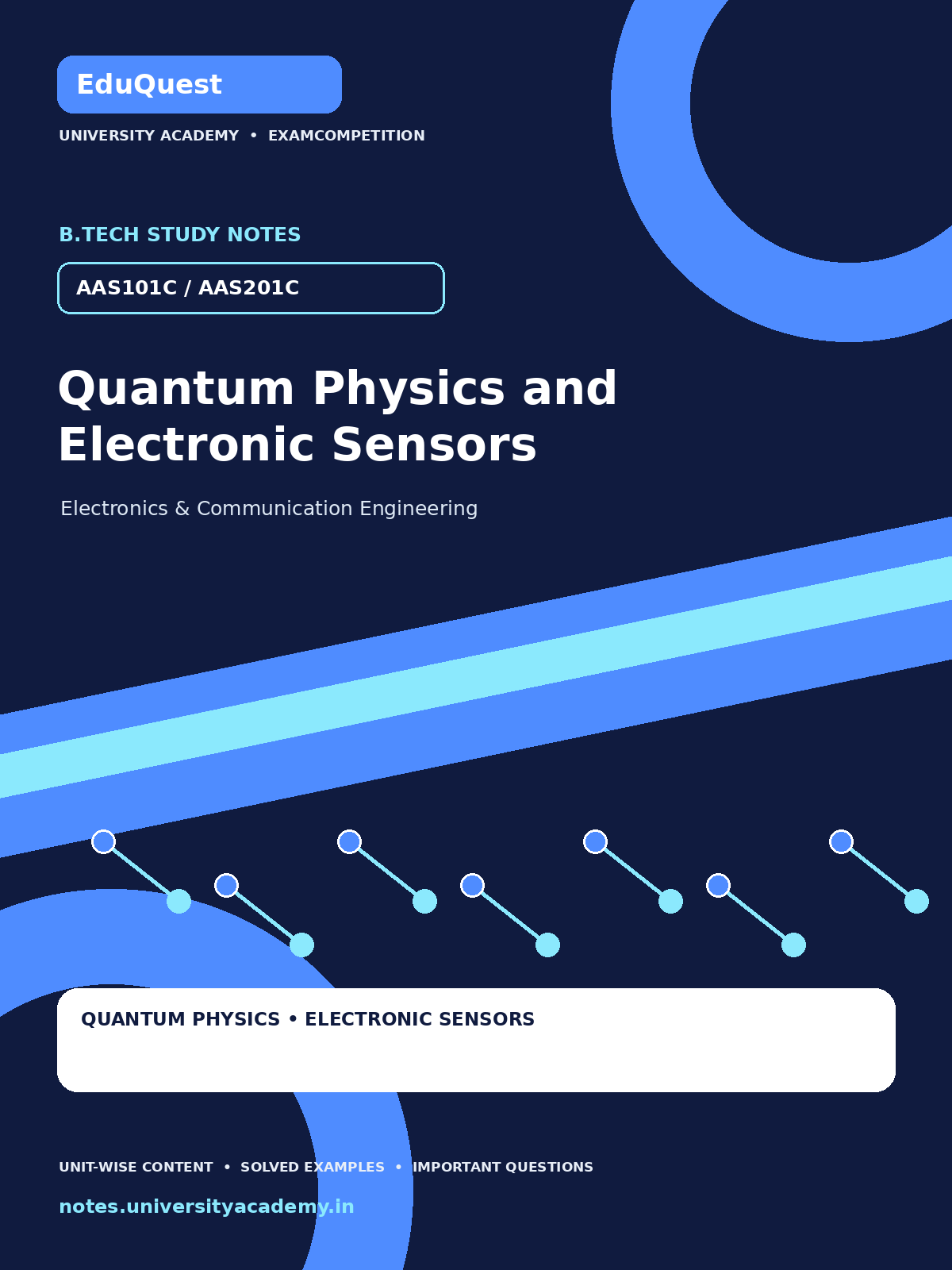 Cover of AKTU B.Tech. AAS101C / AAS201C Quantum Physics and Electronic Sensors Complete Unit-Wise Notes